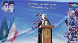 آیت الله سعیدی: بیداری امروز جهان که در پی مقاومت مردم مظلوم غزه حاصل شده، بساط کفر و شرک را برخواهد چید.