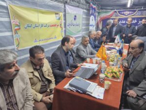 برپایی میز خدمت شرکت گاز گیلان در میان حضور پرشور مردم در میدان شهدای ذهاب رشت
